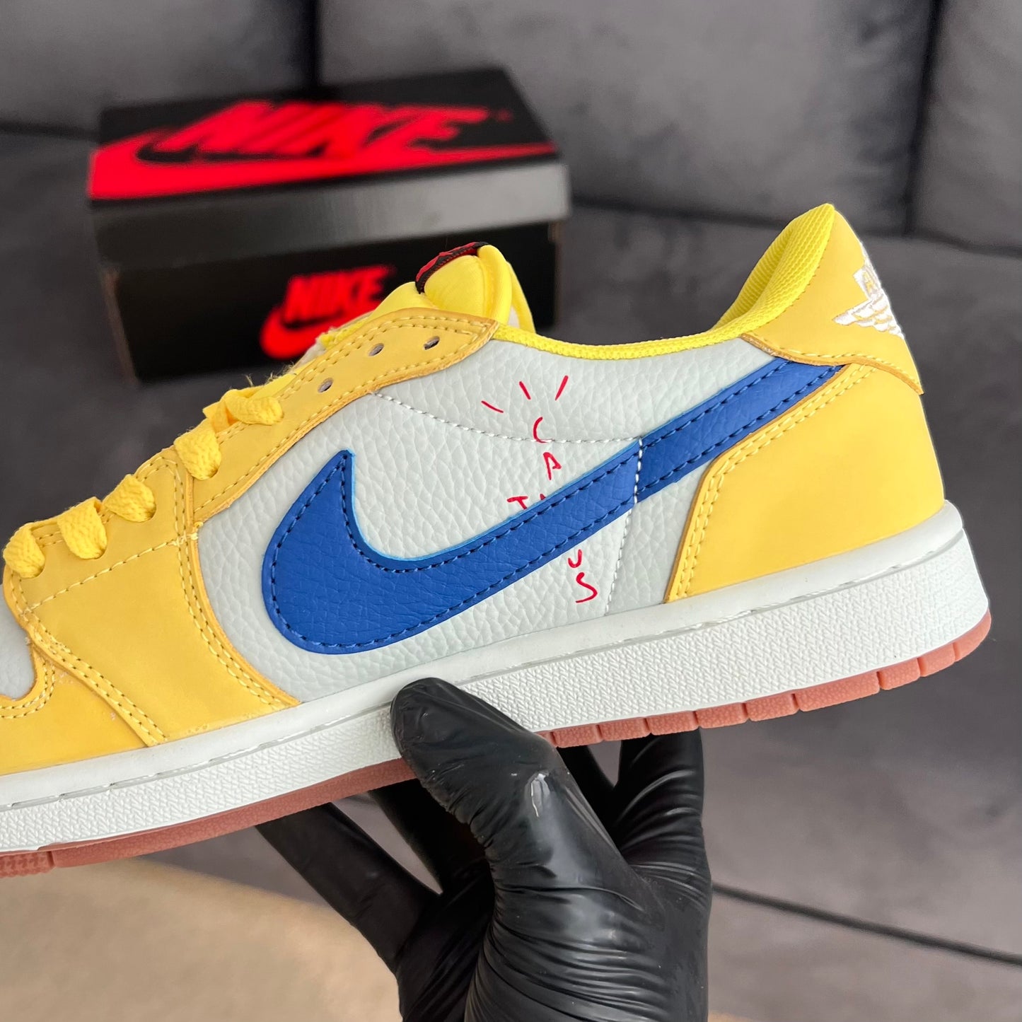 Travis Scott x Jordan 1 Low “Canary”